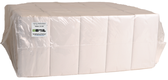 2-lags natur multifoldhåndklædeark V-fold, 3.800 stk. 25 x 23 x 11 cm bb teknik og miljø