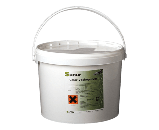 Sanur - Colour Vaskepulver - 10 kg - BB teknik og miljø