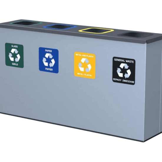 Eco Station til Affaldssortering - 4 stationer - BB teknik og miljø