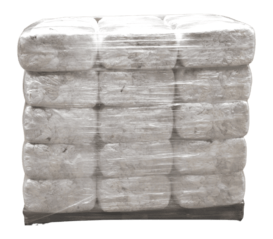 Hvide bomuldsklude - 10 kg - BB teknik og miljø
