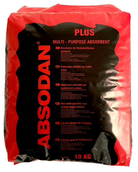 Absodan Plus rød, olieopsug, 10 kg - BB teknik og miljø