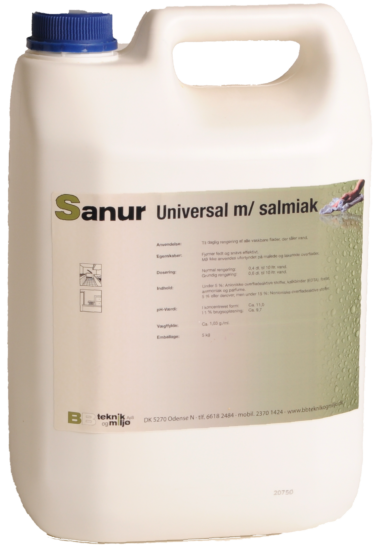 Sanur - Universal m/salmiak 5 liter - BB teknik og miljø